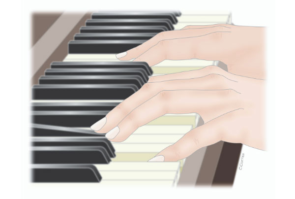 Why do hands hurt when playing a musical instrument?